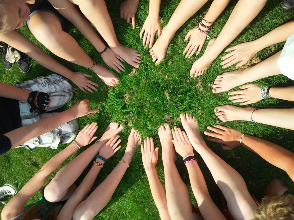 Hands & Feet on Grass Hands & Feet on Grass