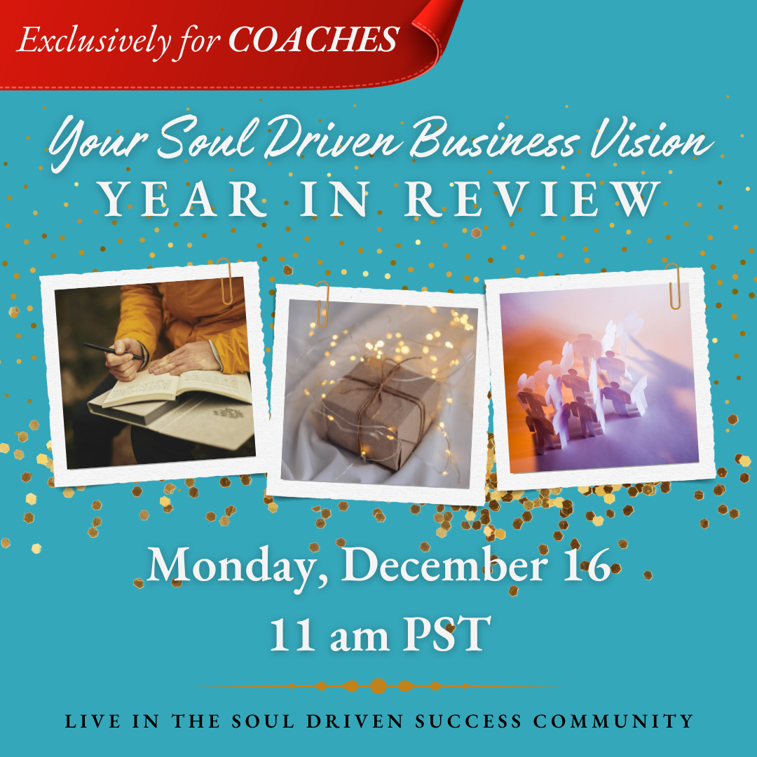 Your Soul Driven Business Vision - Year in Review